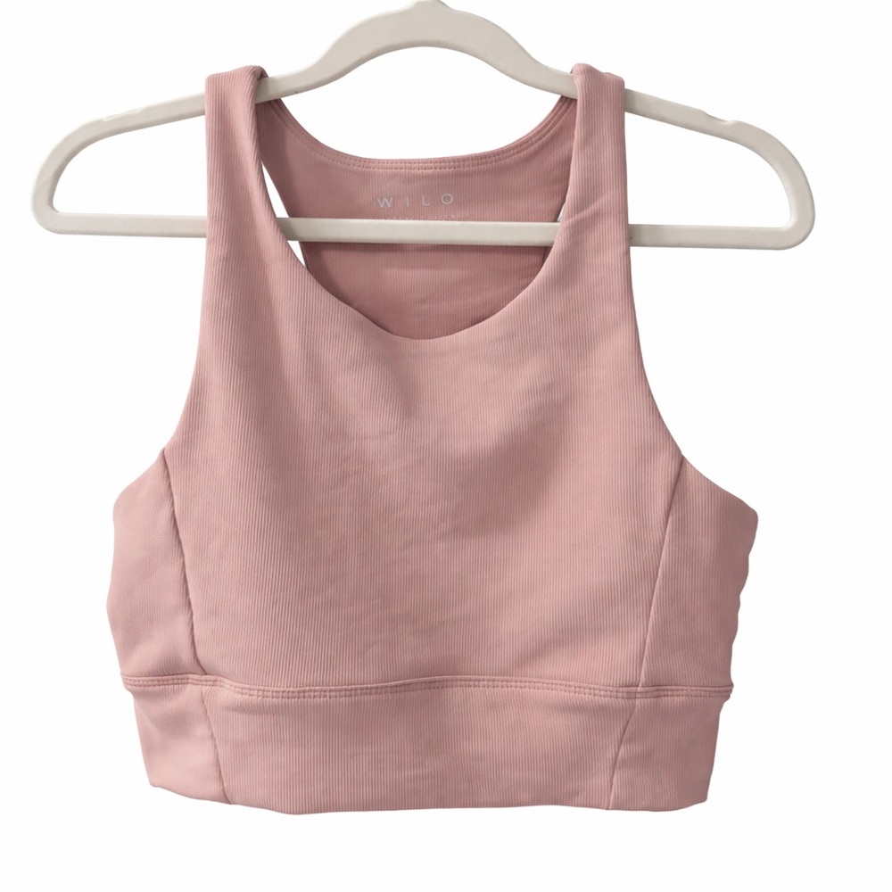 WILLO Pink High-Neck Sports Bra